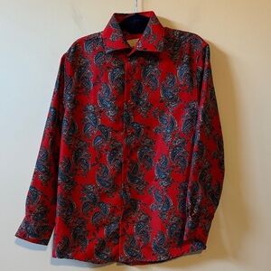 Shell Paisley Red Boy’s Shirt